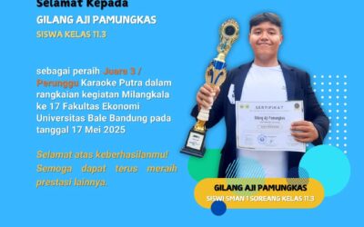 Selamat Kepada Gilang Aji PamungkasSiswa Kelas 11.3