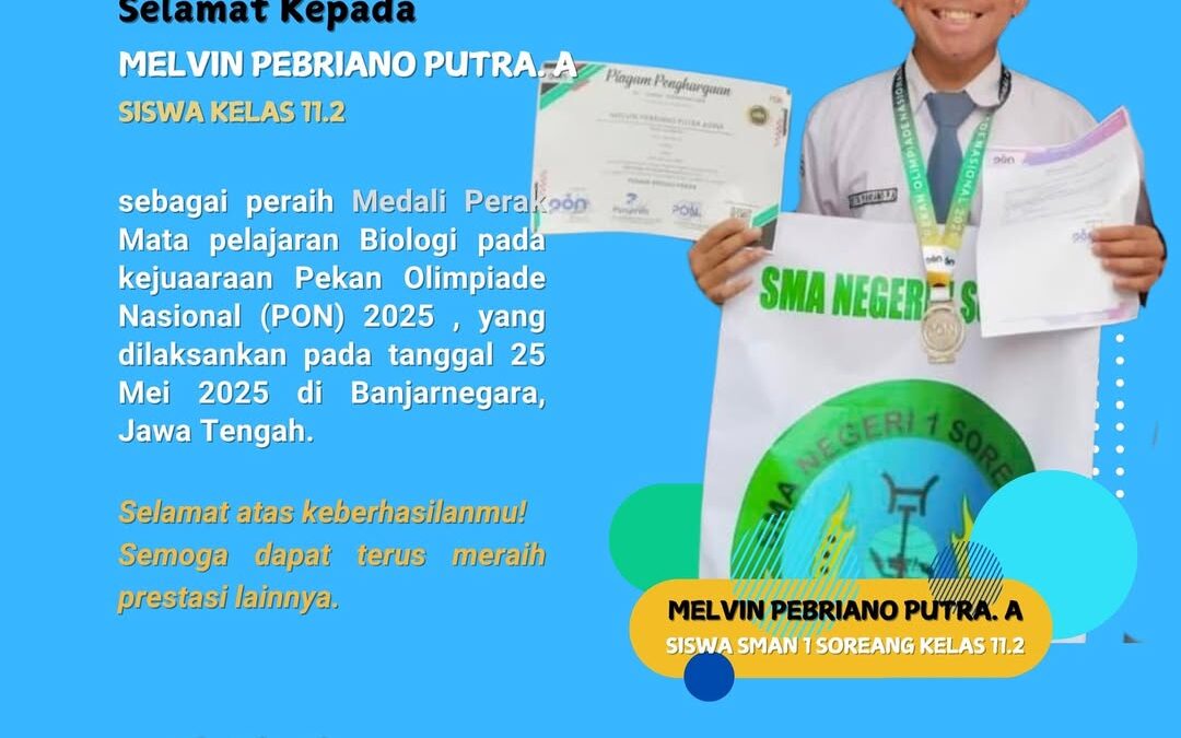Selamat Kepada Melvin Pebriano Putra. A Siswa Kelas 11.2