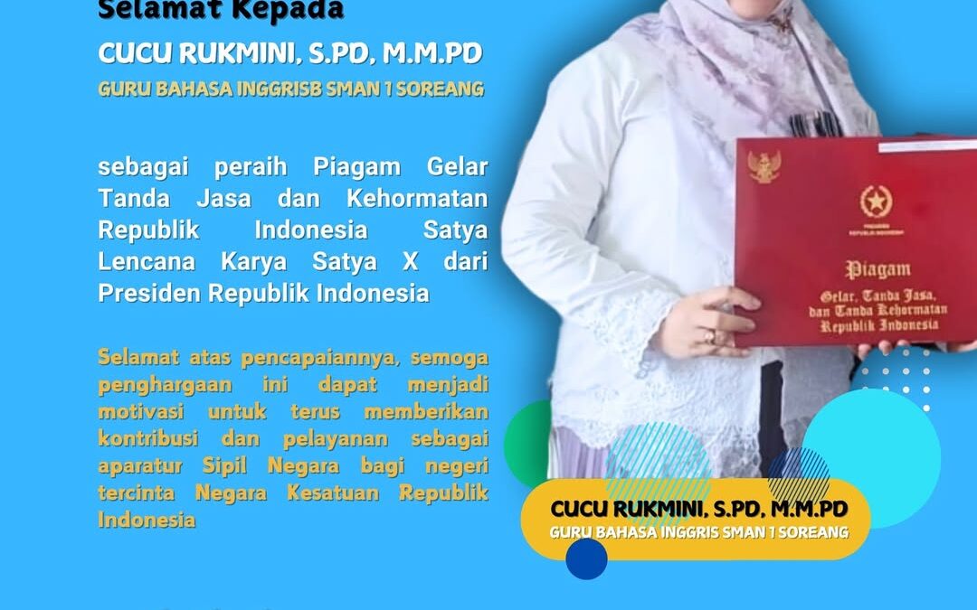 Selamat Kepada Ibu Cucu Rukmini, S.Pd, M.M.Pd