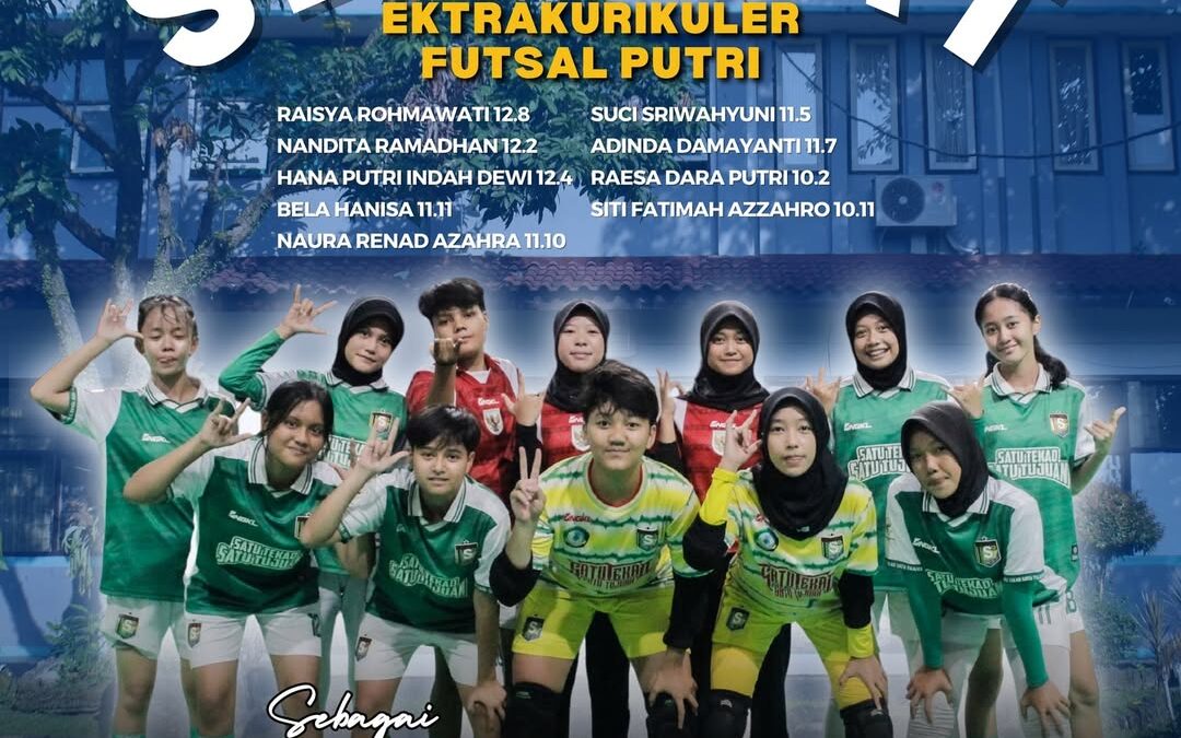 Selamat Kepada 𝗘𝗸𝘀𝘁𝗿𝗮𝗸𝘂𝗿𝗶𝗸𝘂𝗹𝗲𝗿 Futsal Putri Meraih Juara 3 Kategori SMA Putri pada Event Liga Pelajar 2025