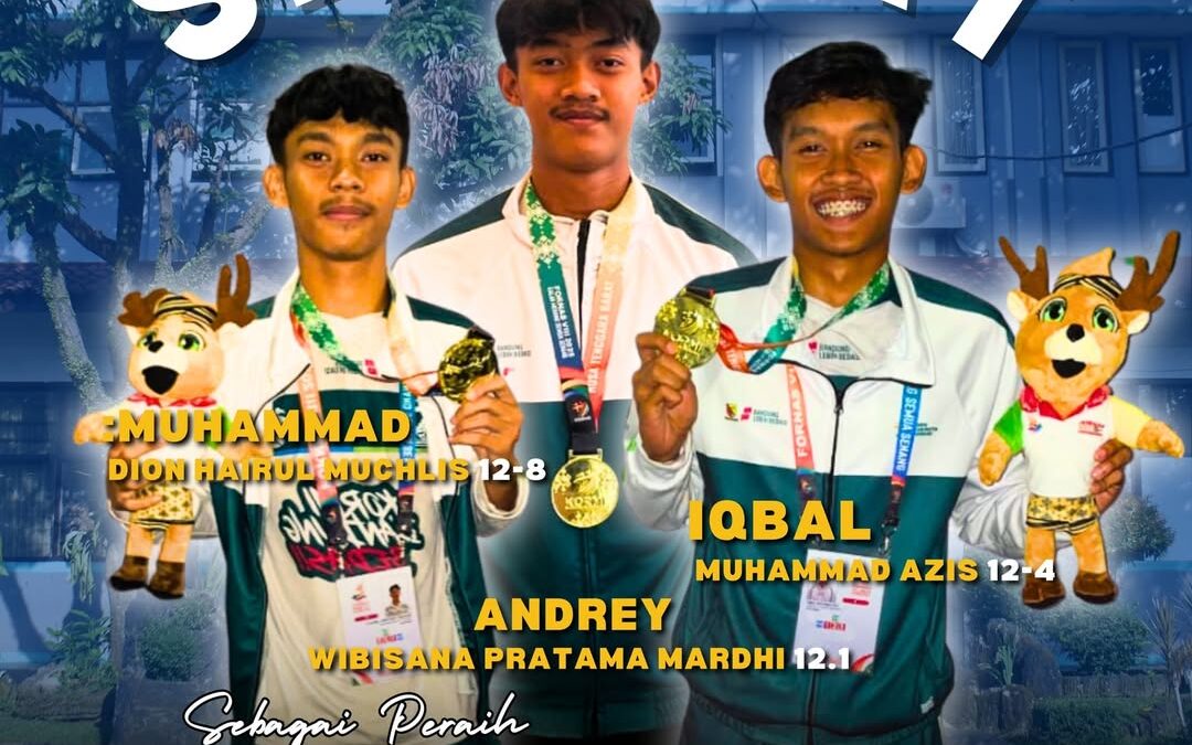 Selamat Kepada Siswa Yang Meraih Medali Emas Nasional Cabang Olahraga Street Soccer mewakili Provinsi Jawa Barat