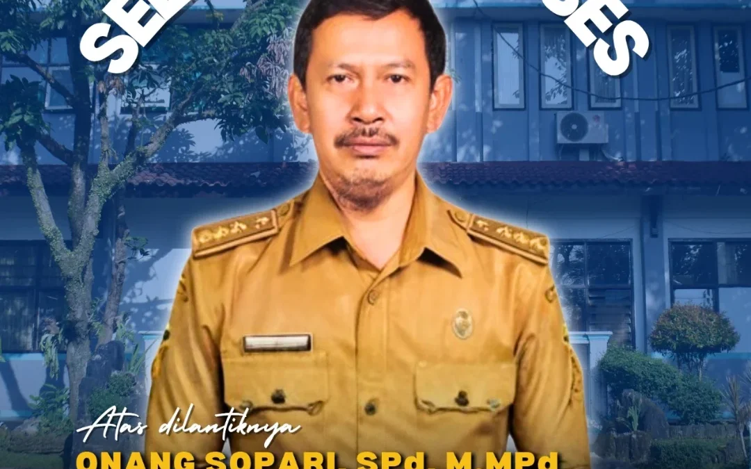 Selamat dan Sukses Bapak Onang Sopari, S.Pd, M.M.Pd Sebagai Kepala SMA Negeri 1 Soreang.