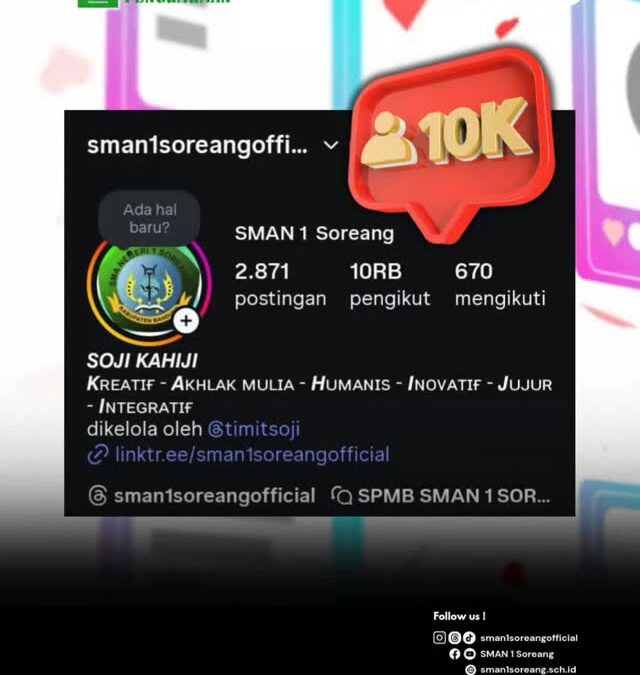 Hatur nuhun 10rb followers!