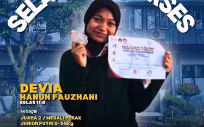 Selamat & Sukses DEVIA HANUN FAUZHANI Atas Prestasi Yang Diraih!