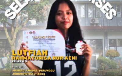 Selamat & Sukses LUTHFIAH RAHMA NUR’AENI Atas Prestasi Yang Diraih!