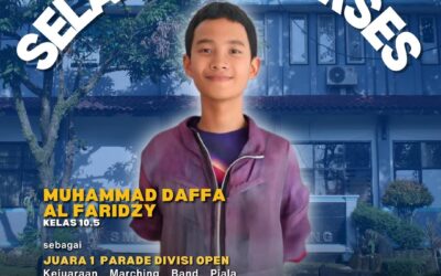 Selamat dan Sukses MUHAMMAD DAFFA AL FARIDZY Atas Prestasi Yang Diraih!